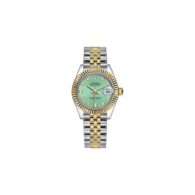 Lady Datejust 28 Champagne Diamond